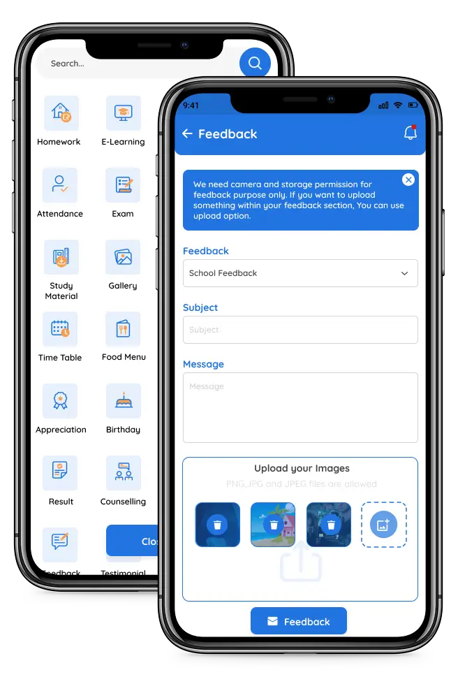 Feedback & Survey Module for Educational Institutions
