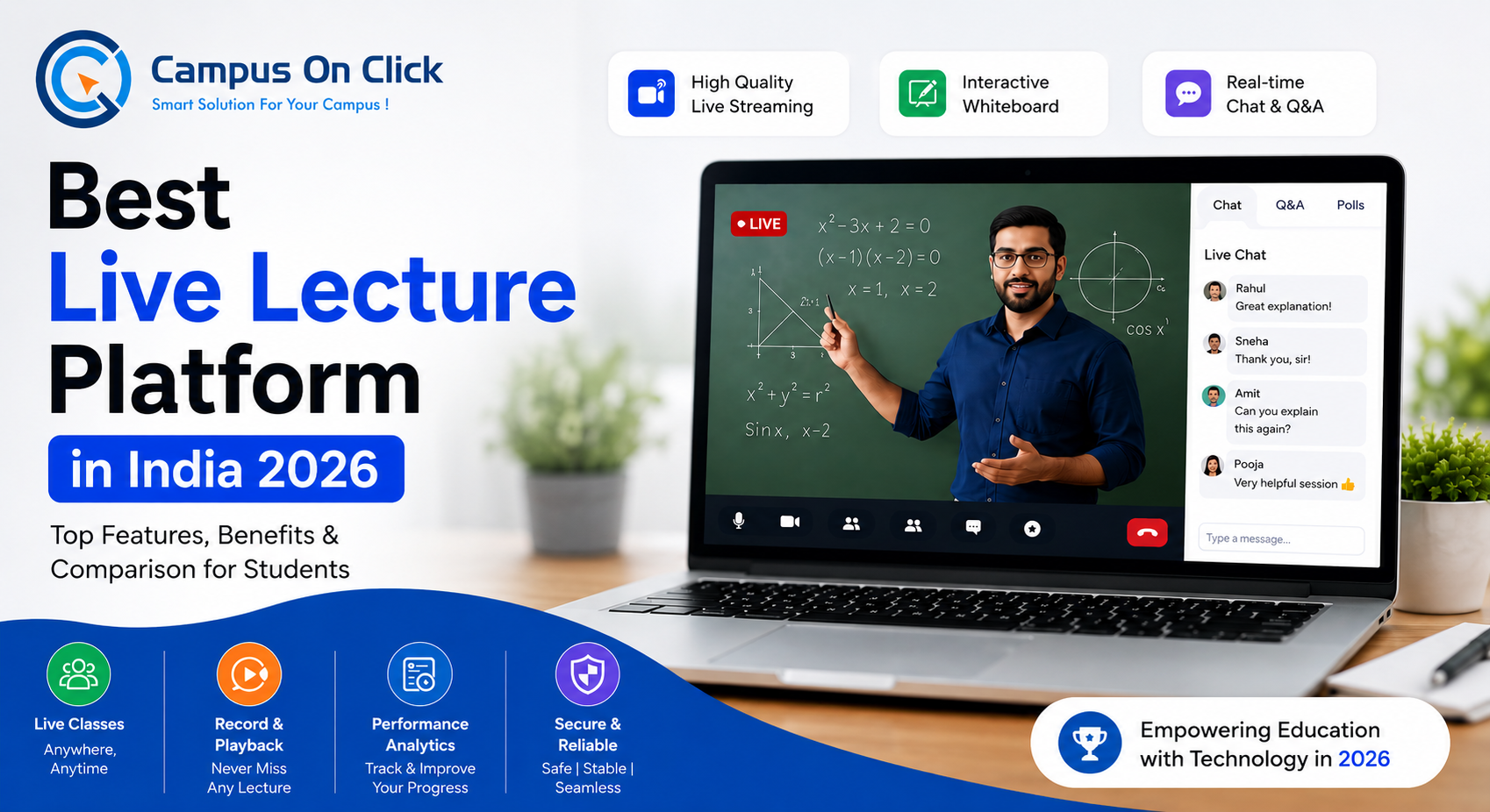 Best Live Lecture Platform in India 2026