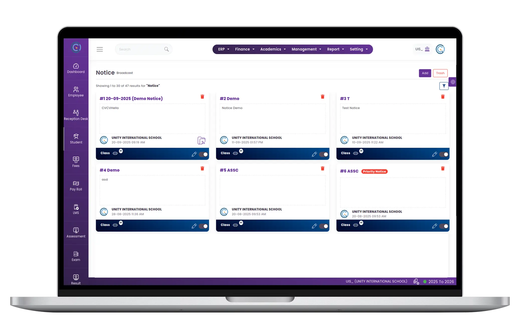 Notice & Announcement Module for Schools & Colleges Notice & Announcement Module for Schools & Colleges