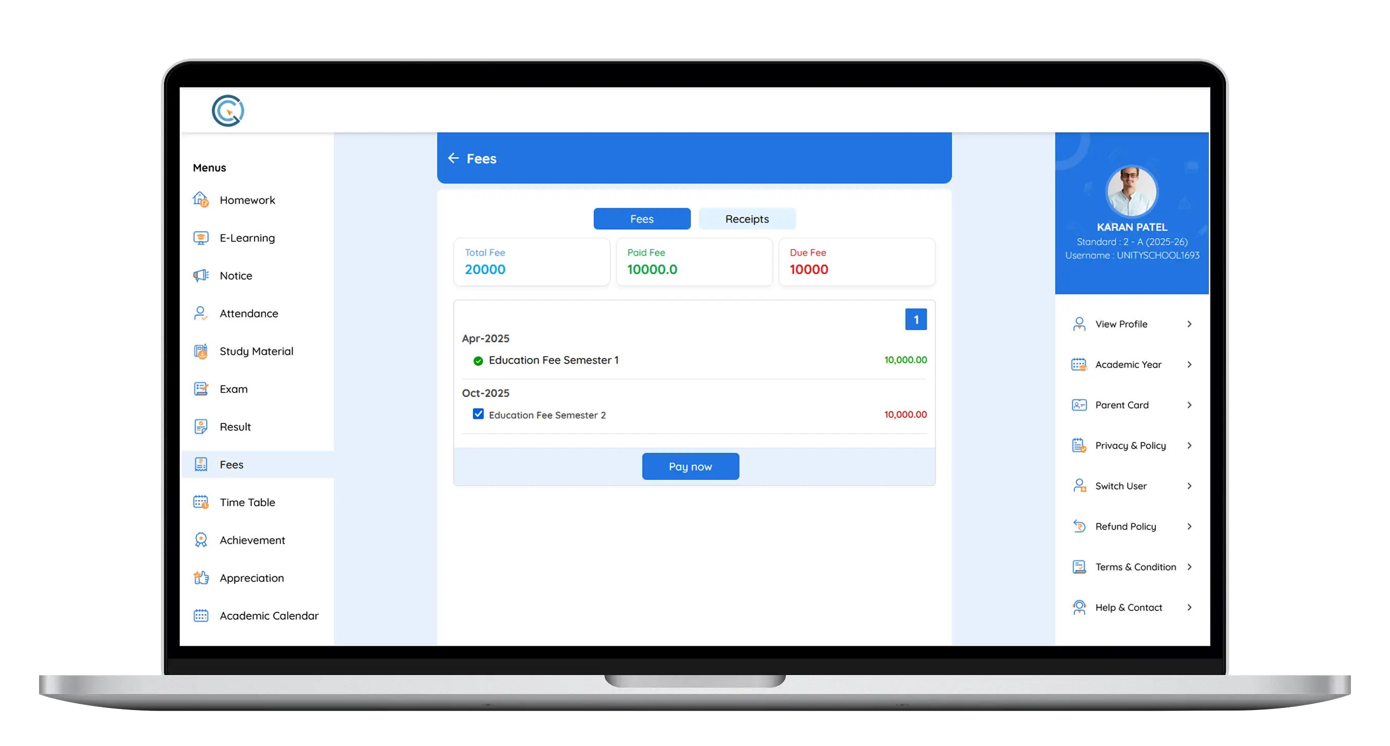 Late Fees Collection Management System