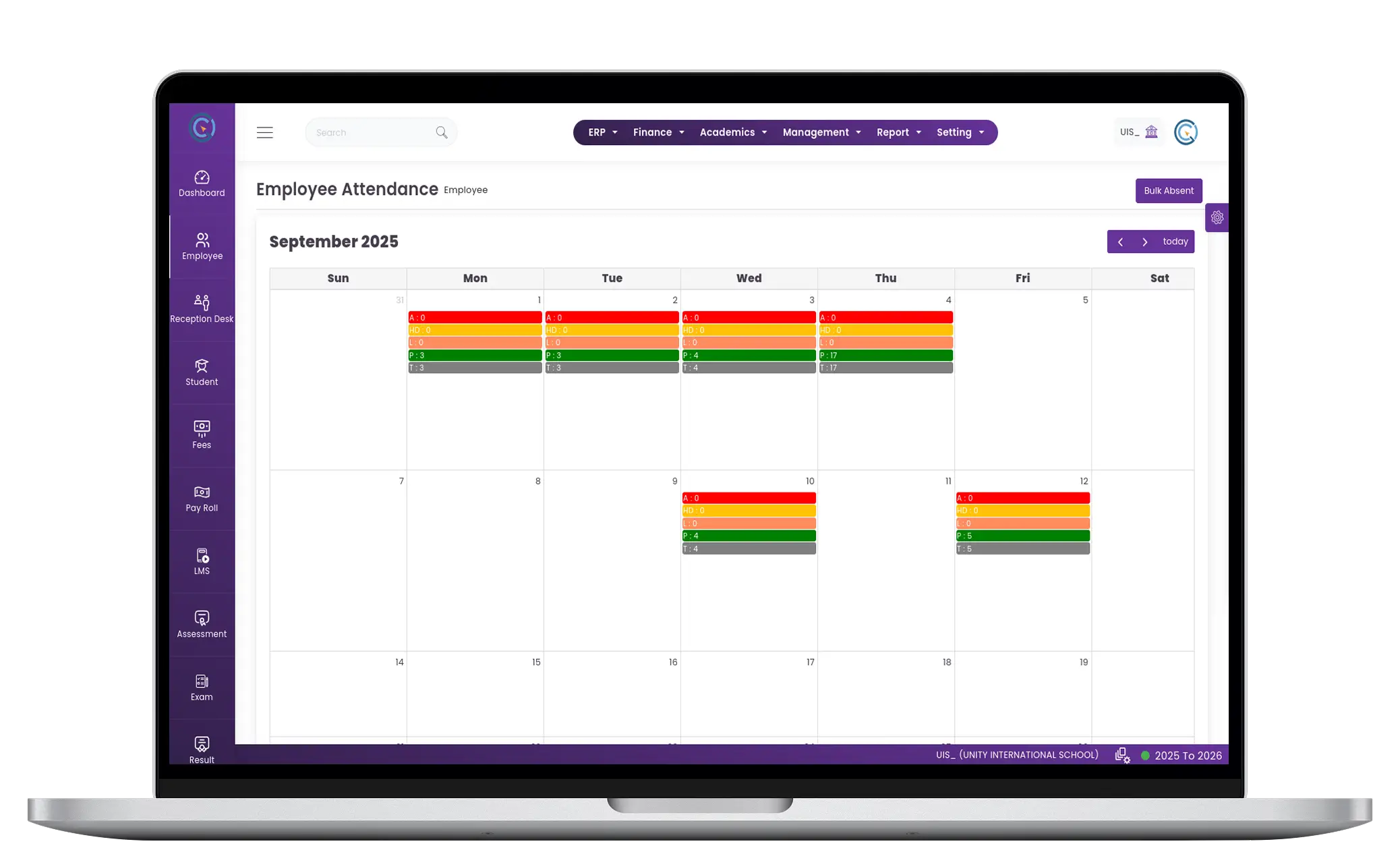 Staff Attendance Management System