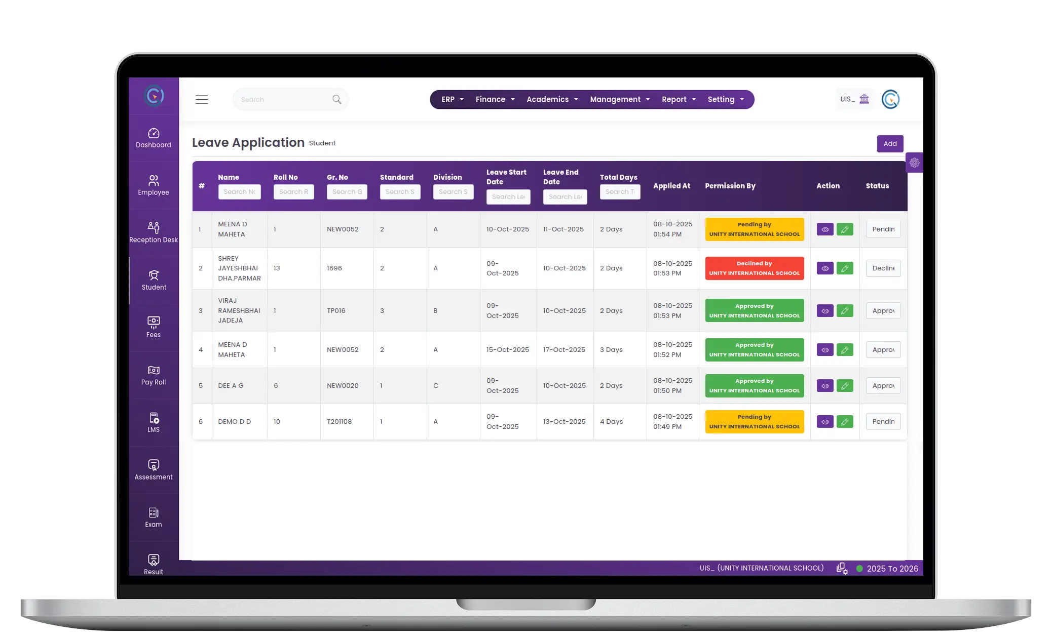 Student Leave Management System for Schools and Colleges