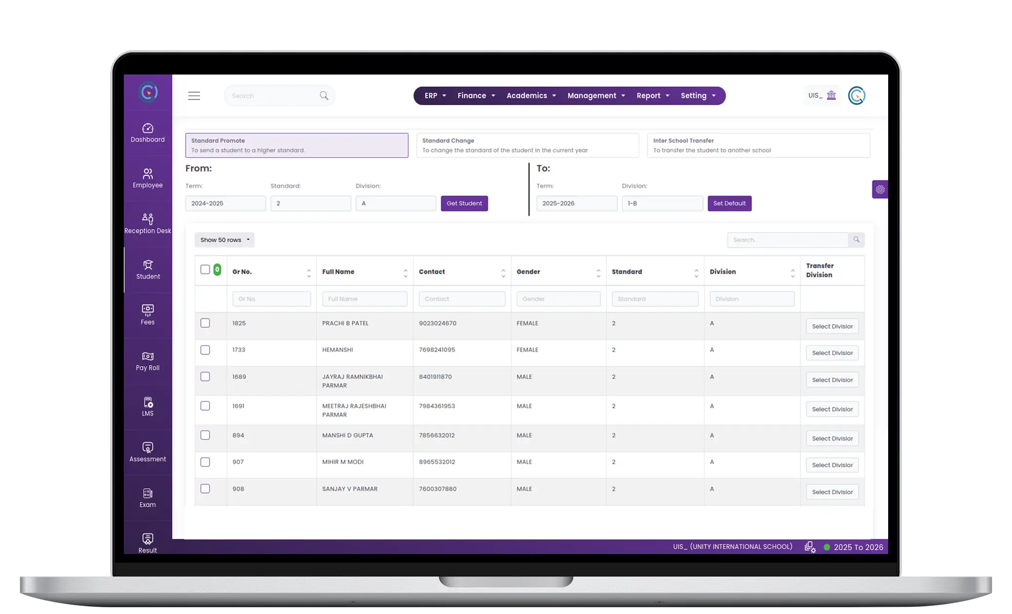 Student Promotion Module for Schools & Colleges