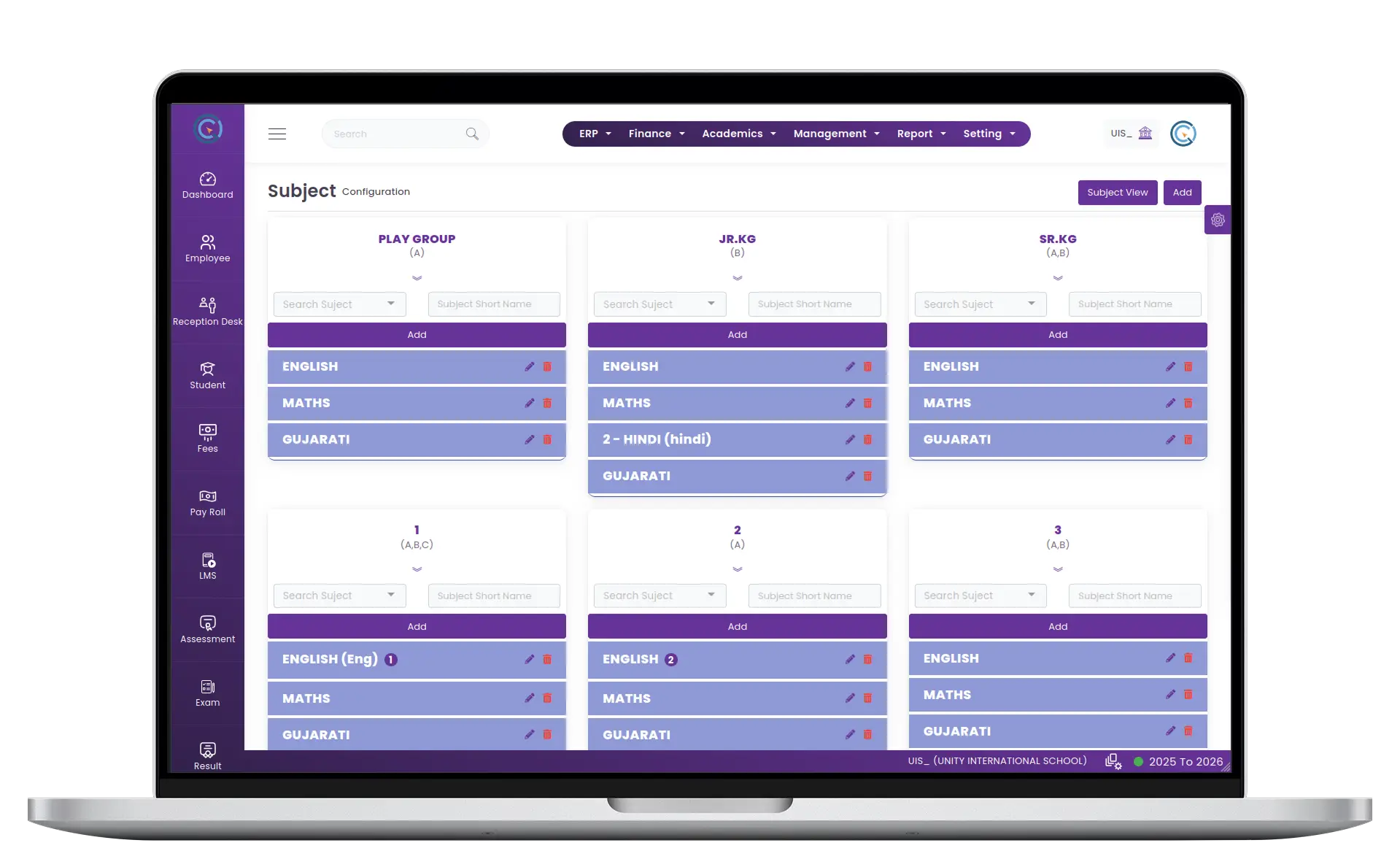 Smart Subject Management for Schools Smart Subject Management for Schools