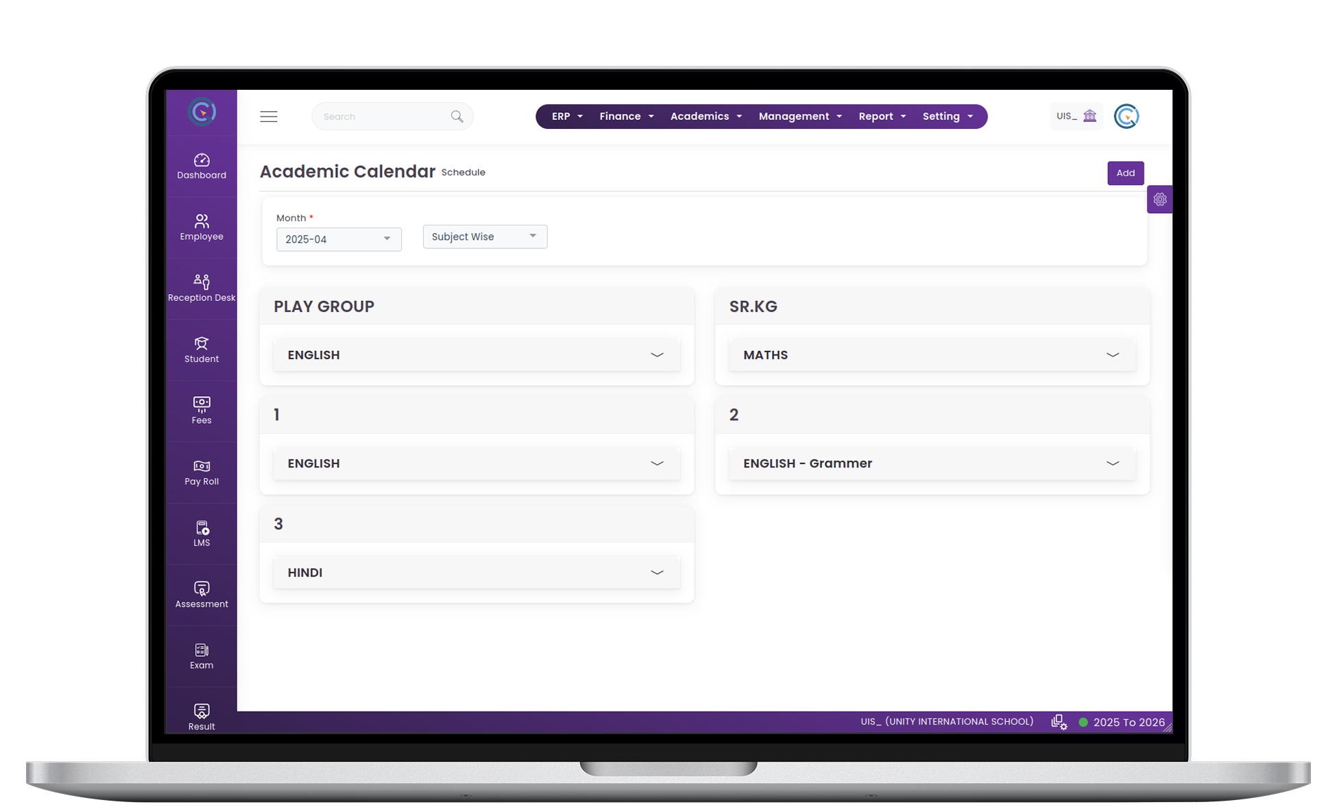 Academic Calendar Management System