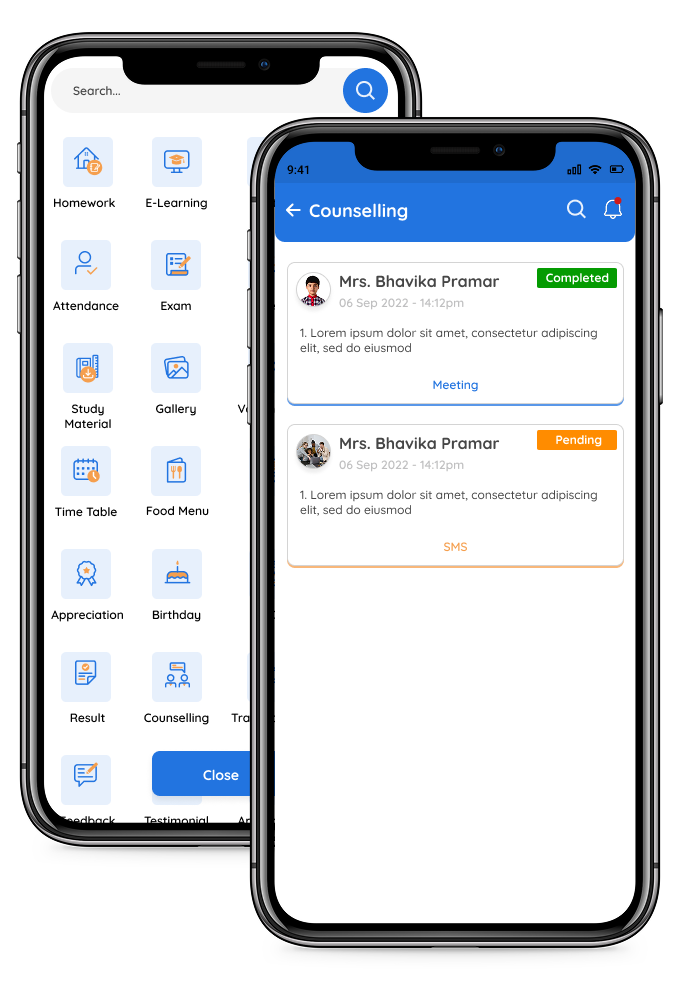 Student Counselling
                                Management System App