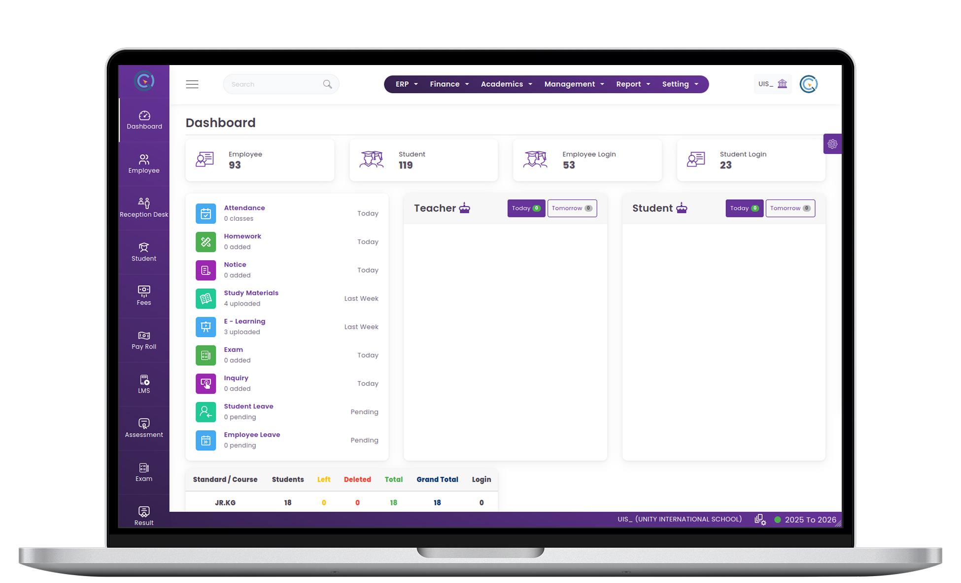 Live Class Management System
