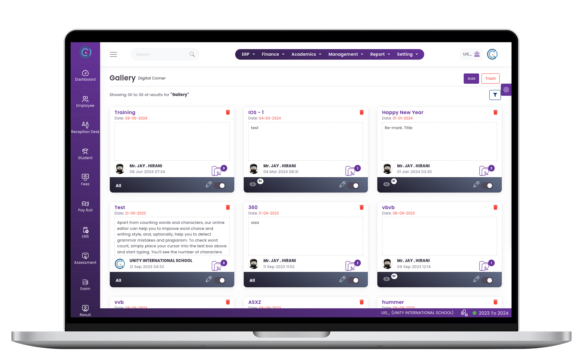 Gallery Management System