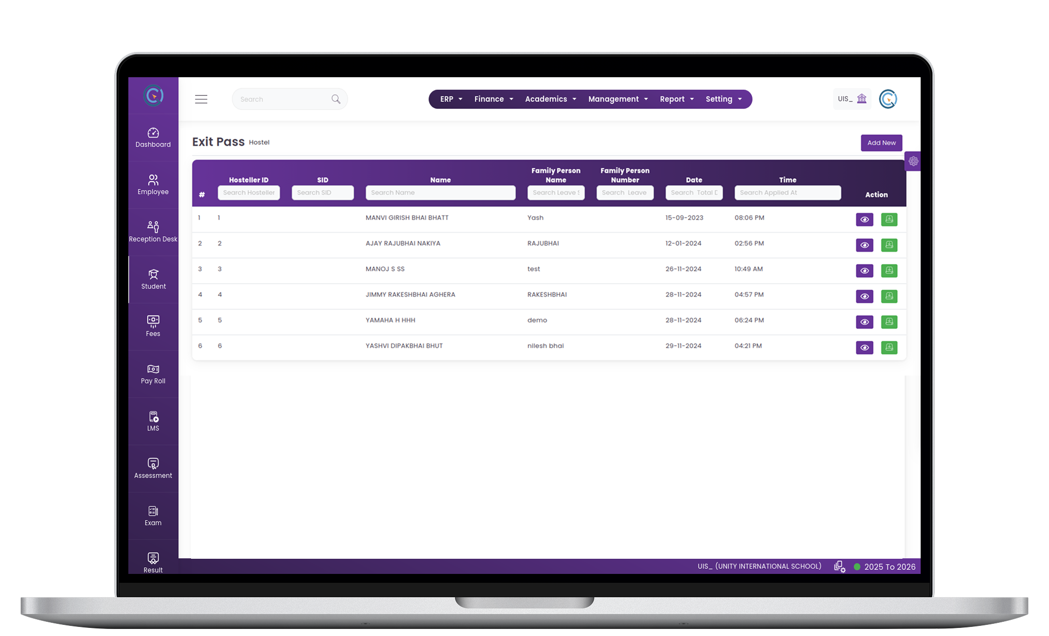Exit & Gate-Pass Management System