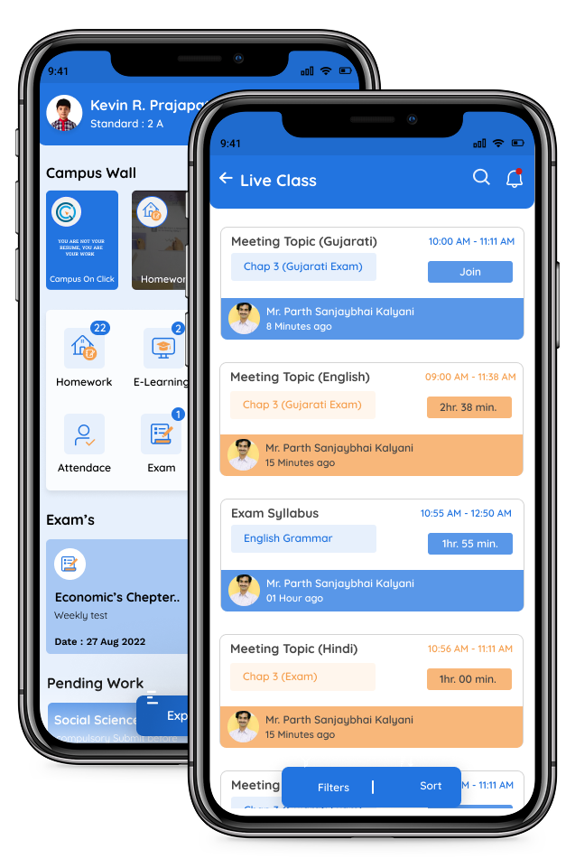 Student Live Class
                                Management System App