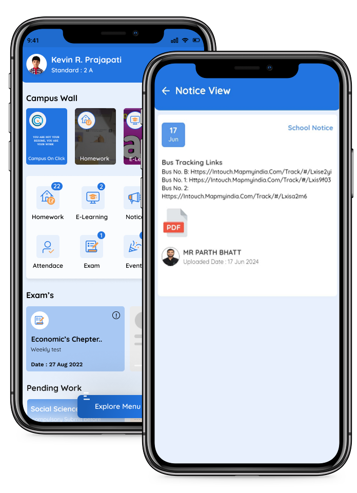 Notice Announcement
                                Management System App
