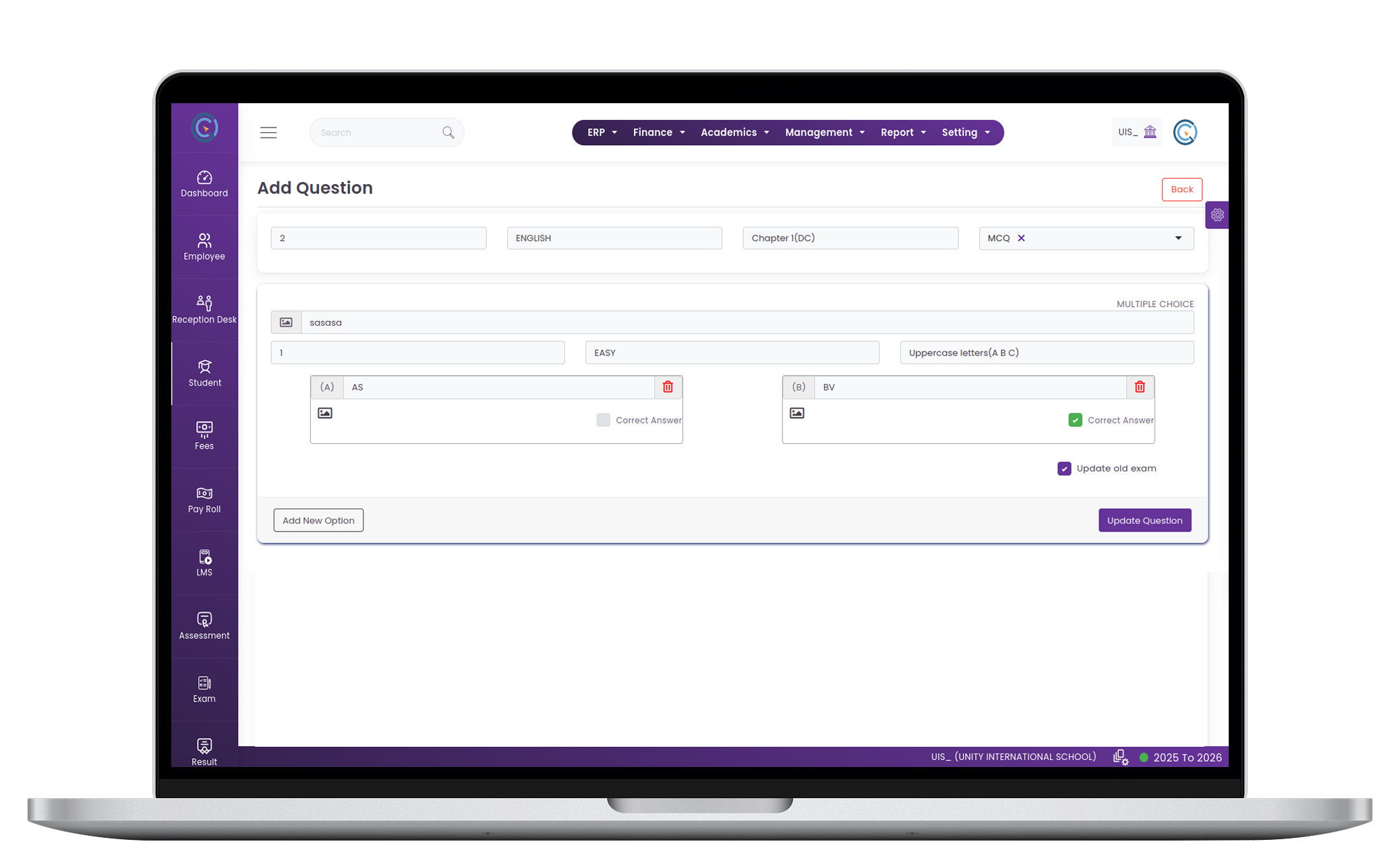 Question Pape Management System