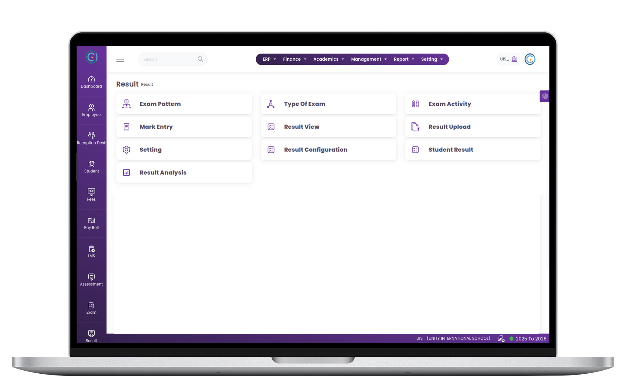 Result Generation Management System