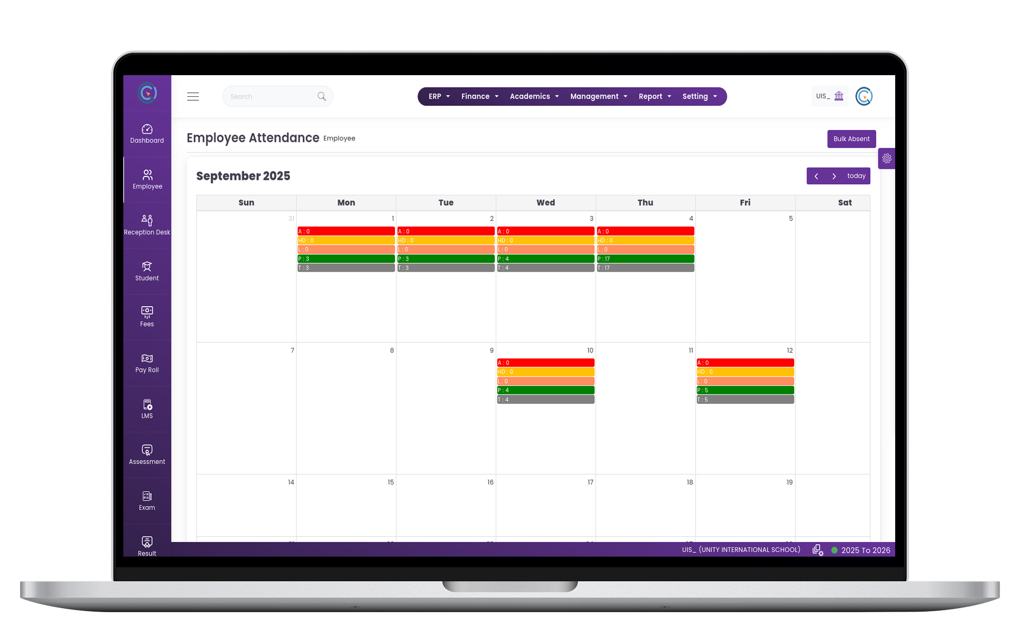 Staff Attendance Management System