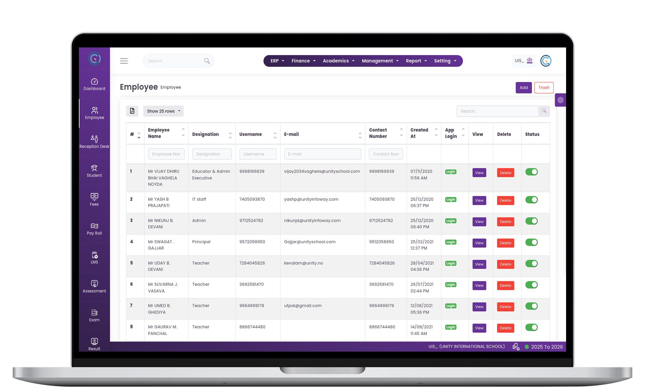 Staff Management System