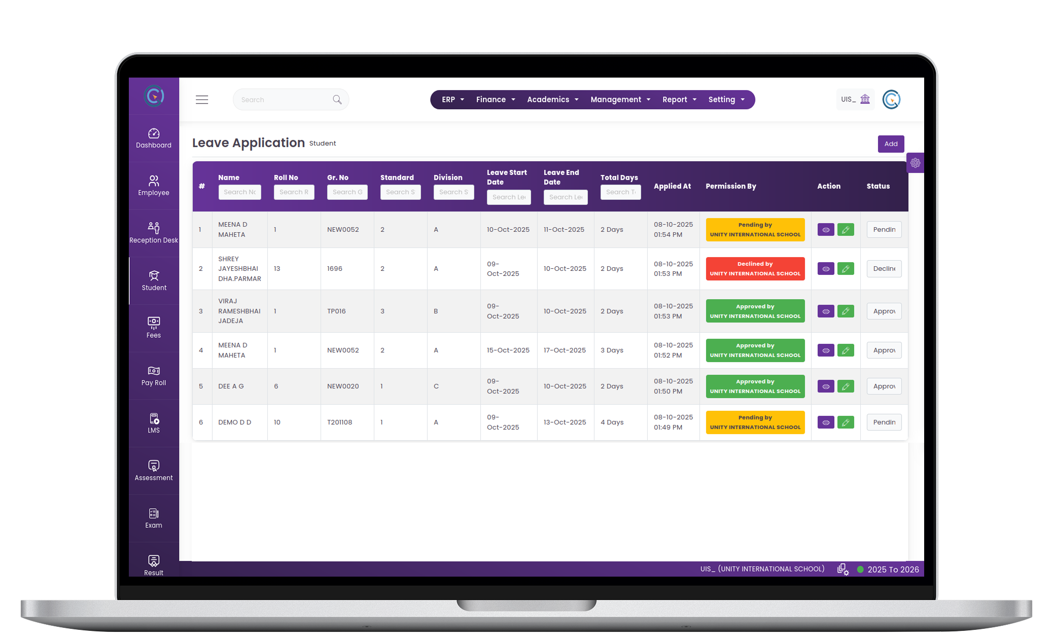 Smart Student Leave Management System