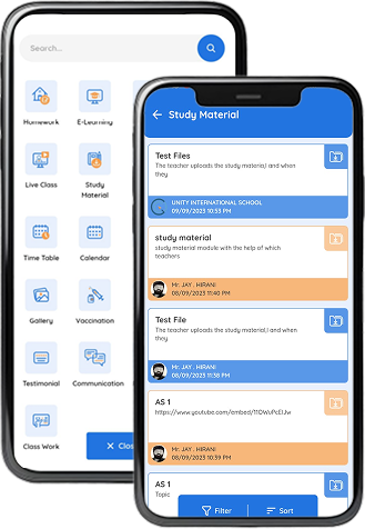 Student Study Material
                                Management App