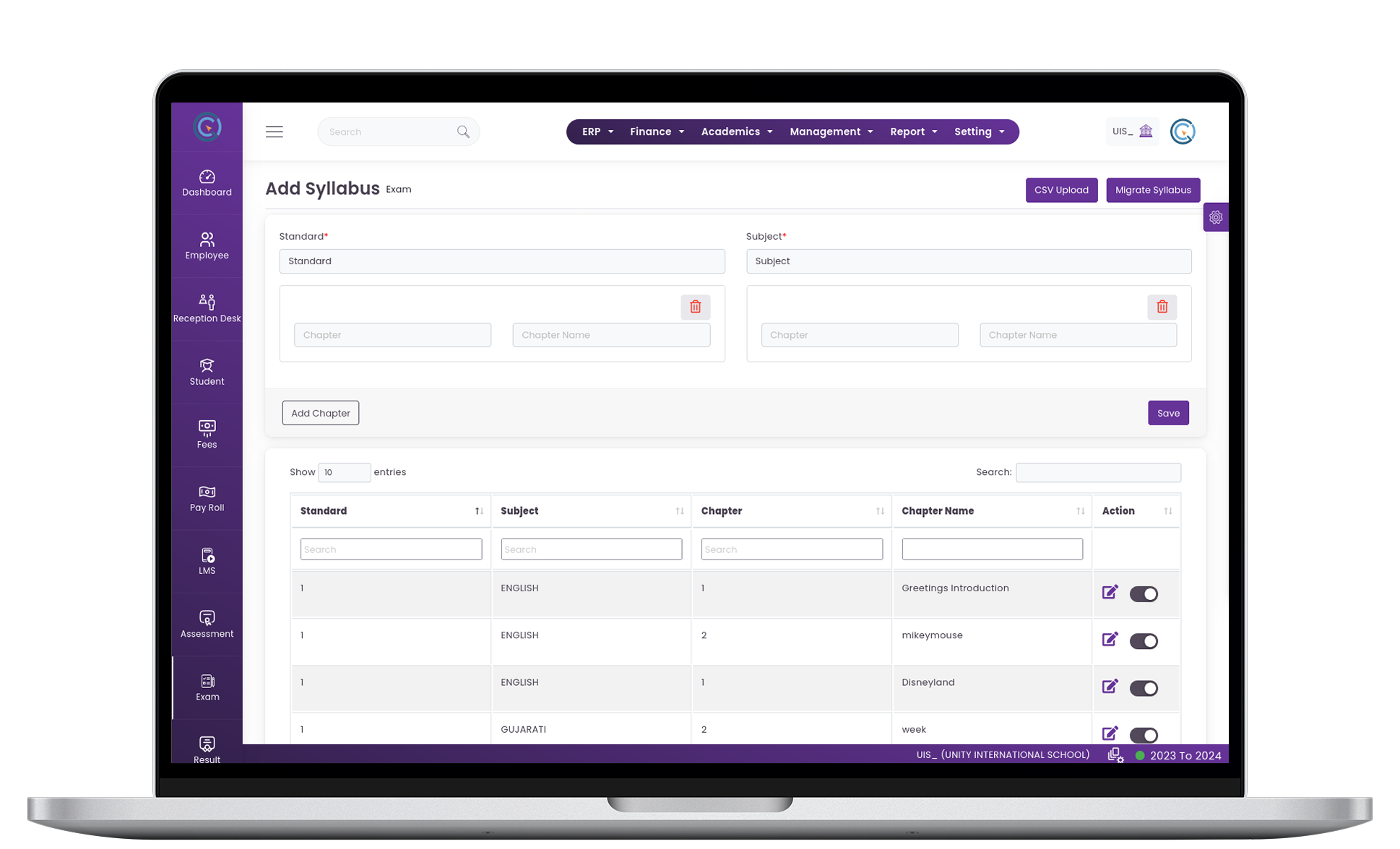 Syllabus Management System
