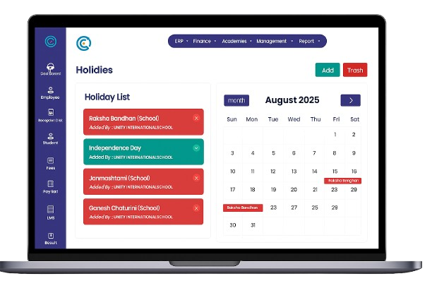 Holiday Calendar Software